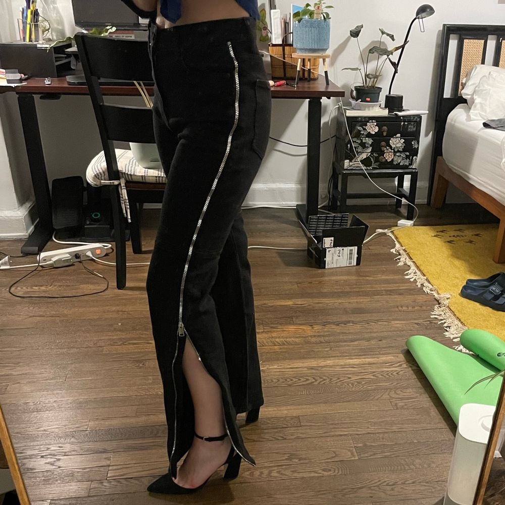 Side Zip Berksha Jeans